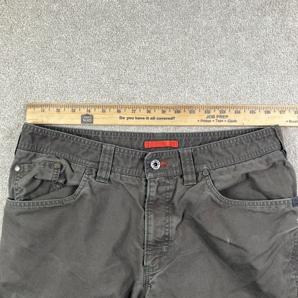L.L. Bean Riverton Mens 34x34 (34x32) Cargo Pants Gray Nylon Cotton Utility Work - Picture 4 of 10